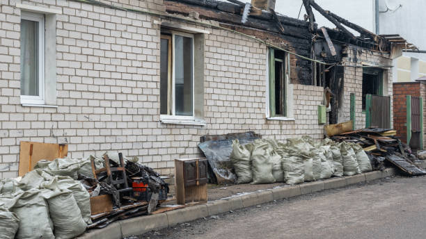 Professional Smoke Damage Removal technician working in Bock, MN
